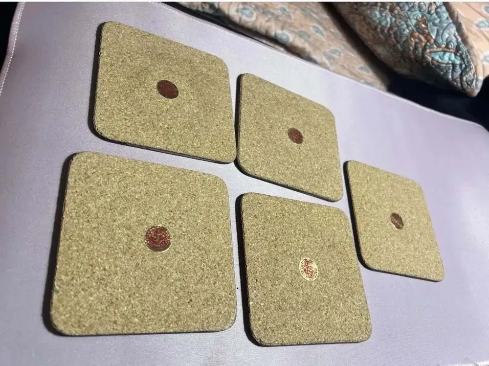 Vintage Pimpernel 12 Days of Christmas Cork-Backed Coasters by Marlene Moore 5pc